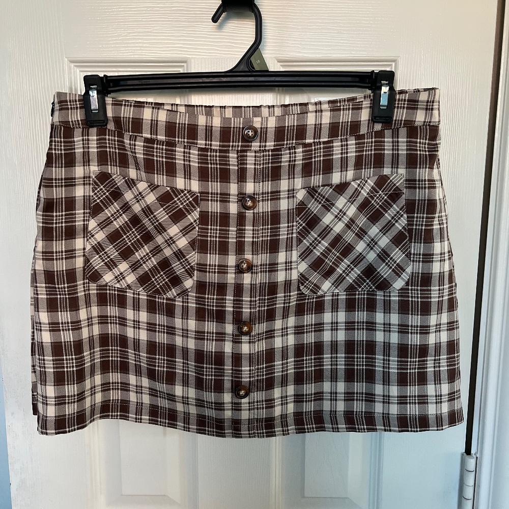 Halara Plaid 2 in 1 Mini Skirt